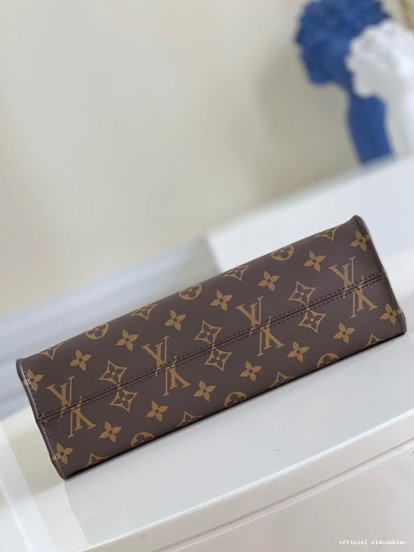 Official oldcobbler VUITTON LOUIS SAC PLAT PETIT 0816